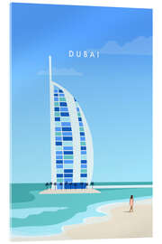 Acrylglasbild Dubai Reisekunst - Katinka Reinke