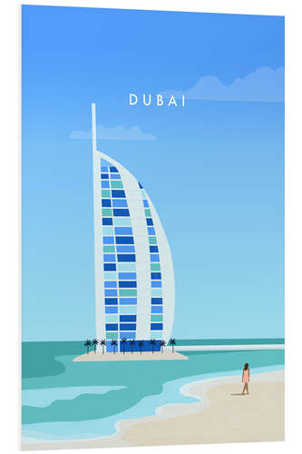Foam board print Dubai Travel Art