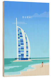 Holzbild Dubai Reisekunst