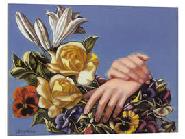 Alubild Hände und Blumen, 1949 - Tamara de Lempicka
