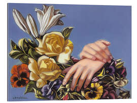Cuadro de plexi-alu Hands and Flowers, 1949 - Tamara de Lempicka