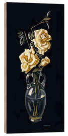 Tableau en bois Cut Flowers in Vases III, 1938 - Tamara de Lempicka