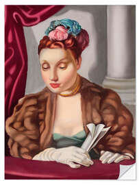 Wall sticker In the Theater, 1951 - Tamara de Lempicka