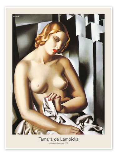 Poster Nude With Buildings, 1930