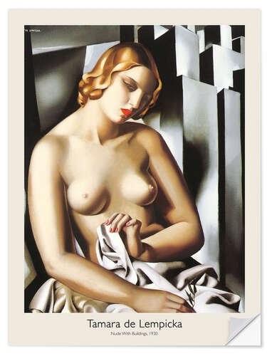 Sisustustarra Nude With Buildings, 1930