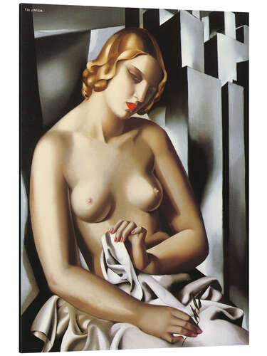 Aluminium print Nude With Buildings