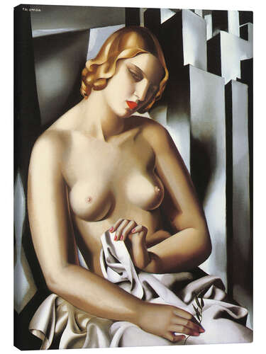 Lærredsbillede Nude With Buildings