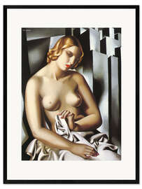 Plakat artystyczny premium w ramie Nude With Buildings