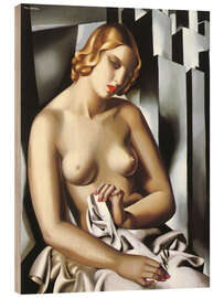 Tableau en bois Nude With Buildings