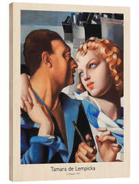Tableau en bois Le Depart, 1931