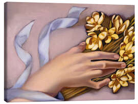 Quadro em tela Hand holding a spray of flowers, 1949 - Tamara de Lempicka