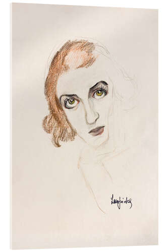 Akryylilasitaulu Portrait of Ira Perrot, 1922