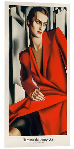 Acrylglasbild Portrait of Mrs Bush, 1929