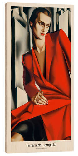 Tableau en bois Portrait of Mrs Bush, 1929