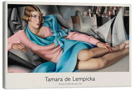 Tableau sur toile Portrait of Arlette Boucard, 1928