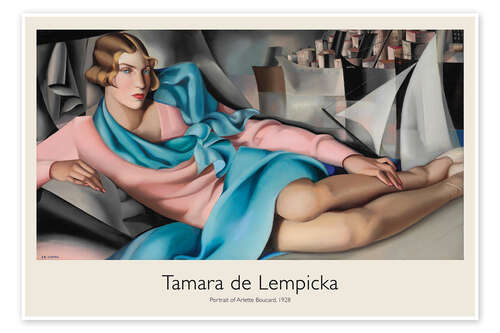 Plakat Portrait of Arlette Boucard, 1928