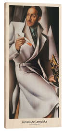 Wood print Portrait of Dr Boucard, 1928 - Tamara de Lempicka