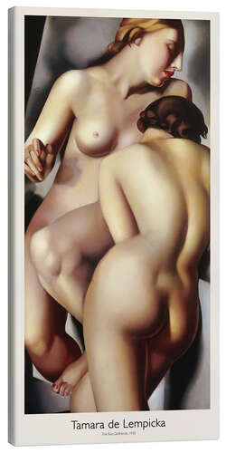 Canvas print The Two Girlfriends, 1930 - Tamara de Lempicka
