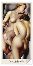 Vinilo para la pared The Two Girlfriends, 1930 - Tamara de Lempicka - Tamara de Lempicka