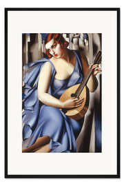 Gerahmter Kunstdruck Die Musikerin, 1929