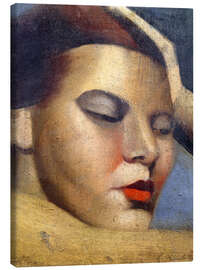 Tableau sur toile Woman's head - Tamara de Lempicka