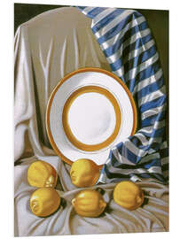 Hartschaumbild Stillleben mit Zitronen und Teller - Tamara de Lempicka