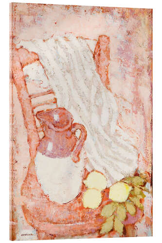 Acrylglas print Jug and Lemons on a Chair