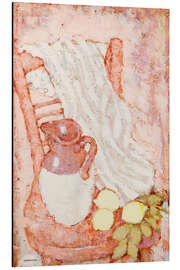 Alubild Krug und Zitronen auf einem Stuhl - Tamara de Lempicka