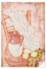 Sticker mural Jug and Lemons on a Chair - Tamara de Lempicka