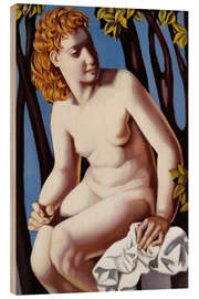 Wood print Suzanne Bathing, 1975 - Tamara de Lempicka