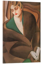 Acrylglasbild Porträt von Baronin Renata Treves