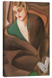 Canvas print Portrait of Baroness Renata Treves - Tamara de Lempicka