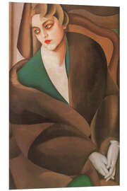 Hartschaumbild Porträt von Baronin Renata Treves