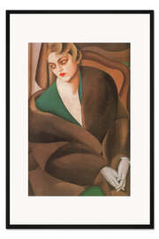 Gerahmter Kunstdruck Porträt von Baronin Renata Treves