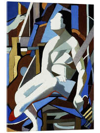 Acrylic print Model in Studio (abstract), 1960 - Tamara de Lempicka