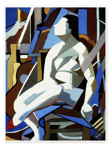 Poster Model in Studio (abstract), 1960