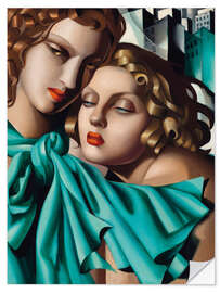 Sticker mural Les Jeune Filles, 1930 - Tamara de Lempicka