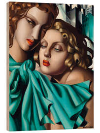 Wood print Les Jeune Filles, 1930 - Tamara de Lempicka