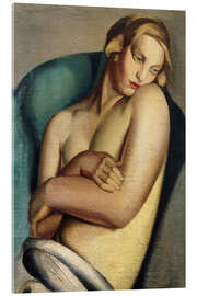 Acrylic print Female Nude - Tamara de Lempicka