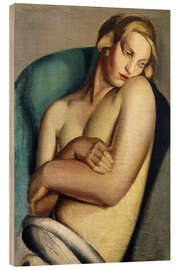 Tableau en bois Female Nude - Tamara de Lempicka