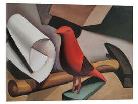 Foam board print The Red Bird, 1922 - Tamara de Lempicka