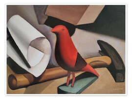 Poster The Red Bird, 1922 - Tamara de Lempicka