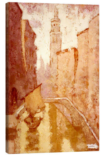 Canvas print Venice in the Rain, 1961