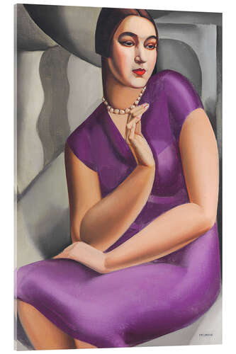 Acrylic print Portrait of the Duchess of Valmy, 1924