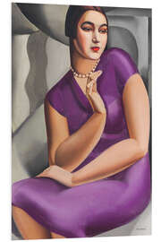 Cuadro de PVC Portrait of the Duchess of Valmy, 1924 - Tamara de Lempicka