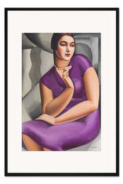 Gerahmter Kunstdruck Porträt der Herzogin von Valmy, 1924