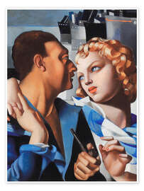 Wall print Idylle or Le Depart, 1931 - Tamara de Lempicka