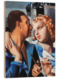 Wood print Idylle or Le Depart, 1931