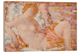 Quadro de madeira Seated Nude