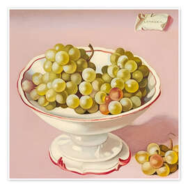 Wall print Bowl of Grapes, 1949 - Tamara de Lempicka